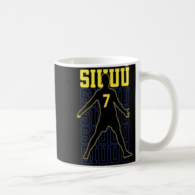 Mug Siuuuu Funny Soccer Present For Soccer Lovers Fans (Droite)