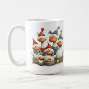 Mug Six oies fantaisistes pondent pour les 12 jours de