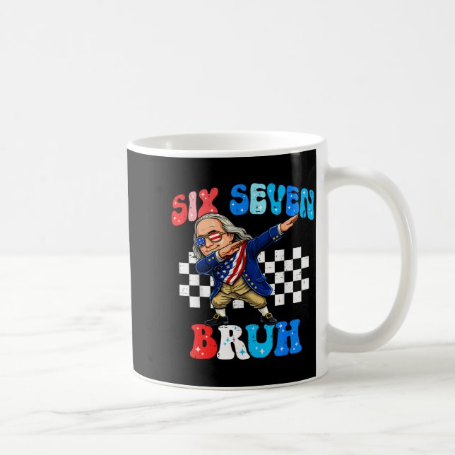 Mug Six sept 67 bruh 6 7 mème ben franklin dabbing 4t (Droite)