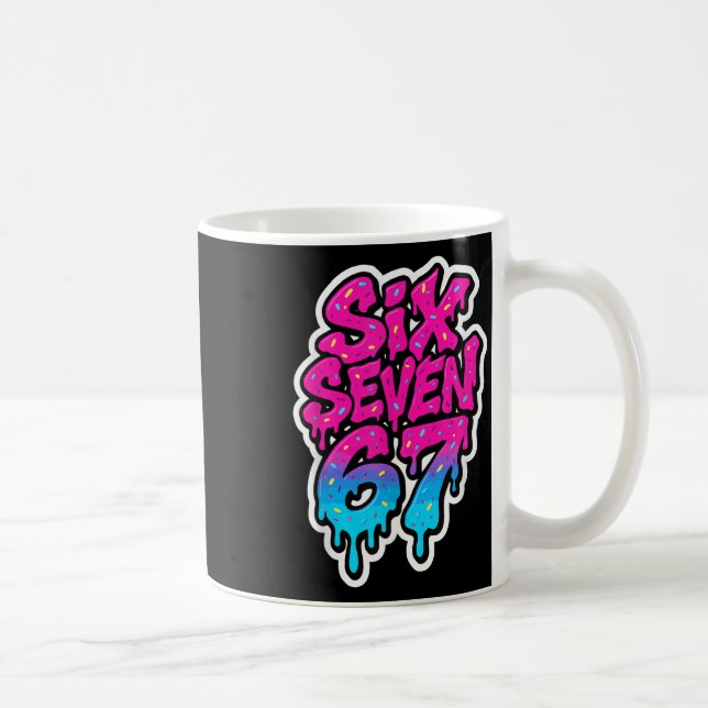 Mug Six Seven 67 Bysebyll Crème Glacée Drip Mason Meme (Droite)