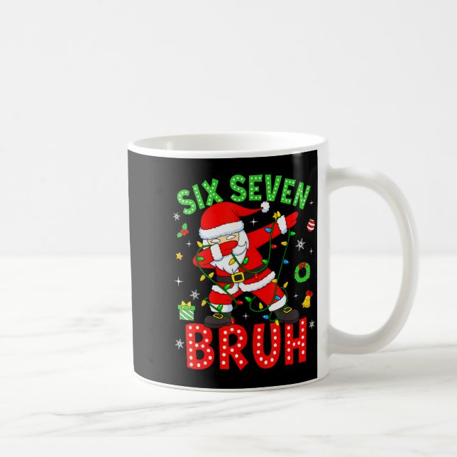 Mug Six Seven 67 Génération Z Alpha Mème Bruh Noël Dab (Droite)