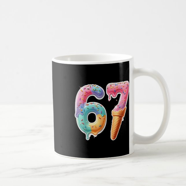 Mug Six Seven 67 Glace Dégoulinante Sport Cool Mème Dr (Droite)