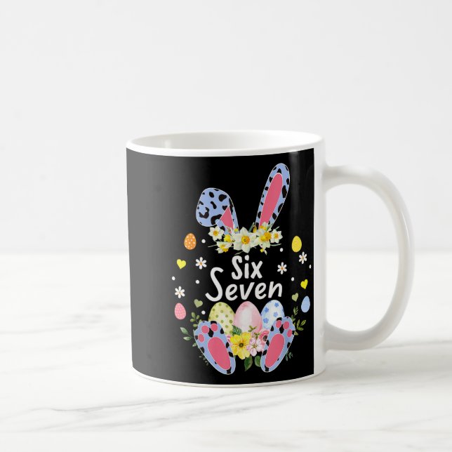 Mug Six Seven 67 Mème 6 7 Lapin Léopard Enfants Drôle  (Droite)