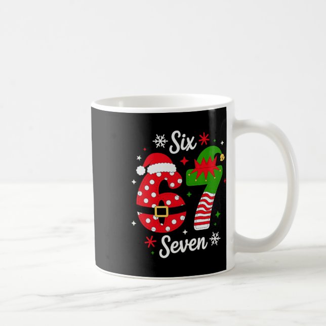 Mug Six Seven 67 Mème 6 7 Santa Noël Pyjama Enfants (Droite)