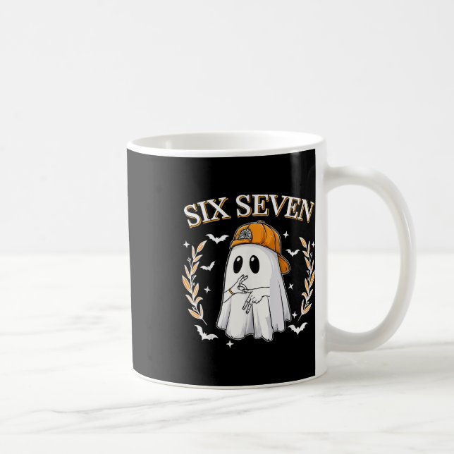 Mug Six Seven 67 Mème Drôle Fantôme Halloween 6 7 Coup (Droite)