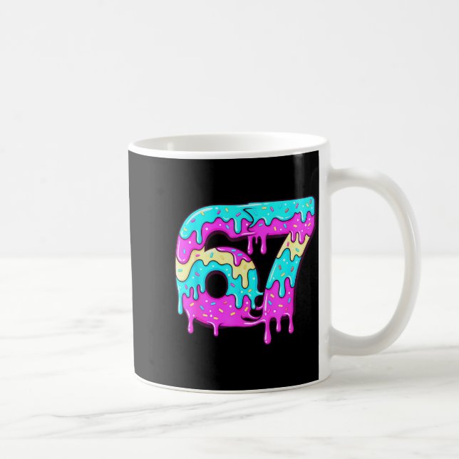 Mug Six Seven 67 Mème Numéro 67 Glace Coulante  (Droite)