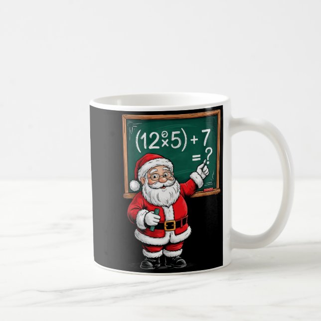 Mug Six Seven 67 Meme Santa Math Teacher Christmas Men (Droite)
