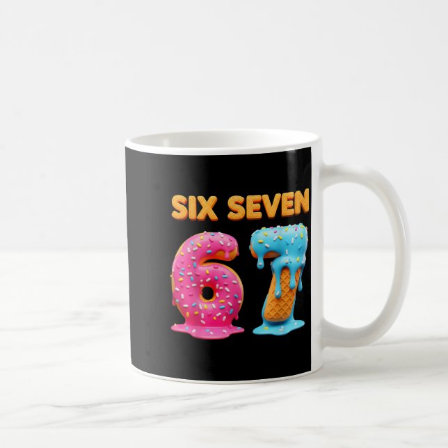 Mug Six Seven 67 Numéro Mème Glace Goutte Gen Alpha  (Droite)