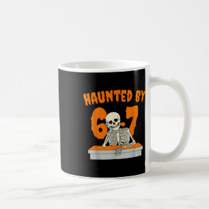 Mug Six Seven 6 7 Fantôme Mème Main de Squelette Hallo
