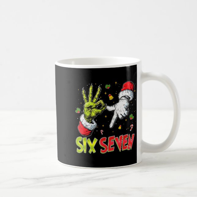 Mug Six Seven 6 7 Gen Z Alpha Meme Slang Merry Christm (Droite)