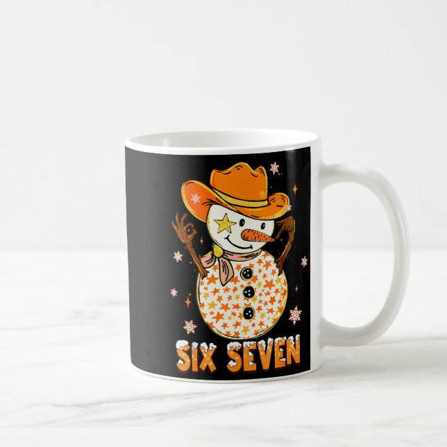 Mug Six Seven 6 7 Gen Z Alpha Snowman Meme Slang Merry (Droite)