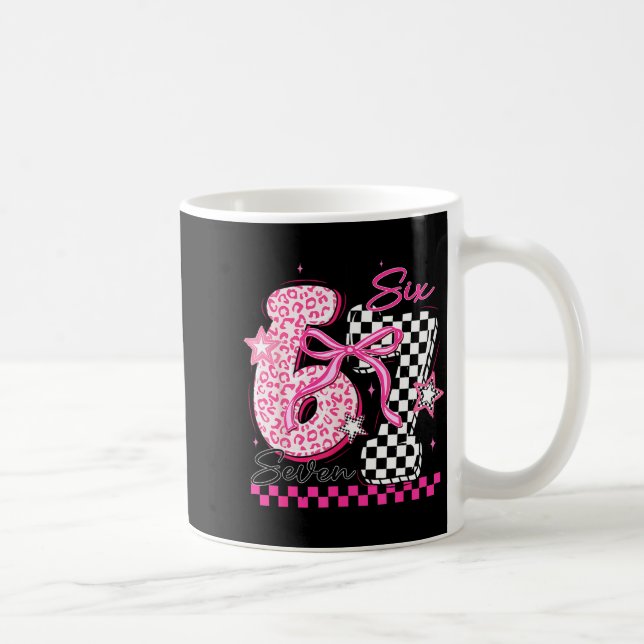 Mug Six Seven 6 7 Leopard Checkered 67 Meme Teacher Wo (Droite)