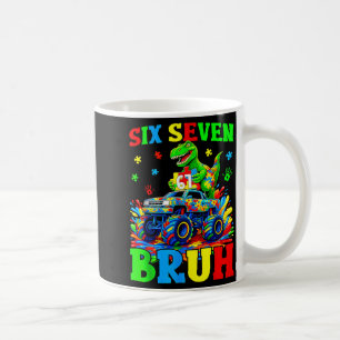 Mug Six Seven Bruh Dinosaure Monster Truck Autisme