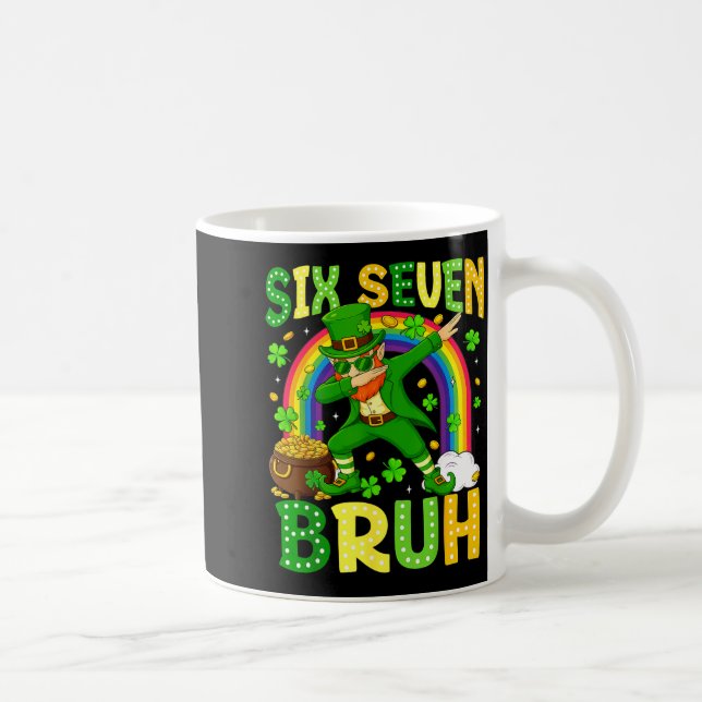Mug Six Seven Bruh Saint-Patrick Leprechaun Dabbing  (Droite)