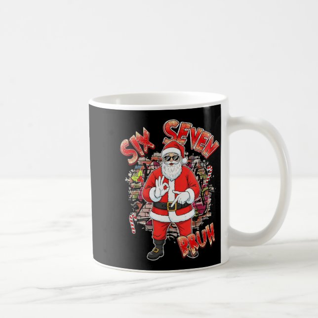 Mug Six Seven Bruh Santa Funny 67 Six Seven Meme Chris (Droite)