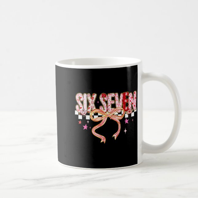 Mug Six Seven Coquette Bow Women Girl Funny Valentines (Droite)