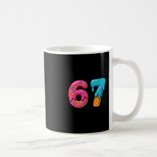 Mug Six Seven Glace Drip Meme 67 Sport Drôle Tendance (Droite)