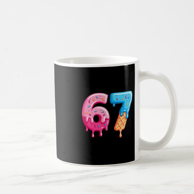Mug Six Seven Ice Cream Drip Cool Meme 67 Funny Number (Droite)