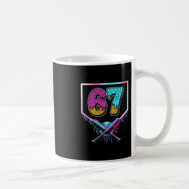 Mug Six Seven Ice Cream Drip Sport 67 Fun Mason Meme ( (Droite)