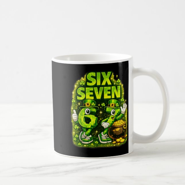 Mug Six seven lucky shamrock 67 st patricks day boy (Droite)