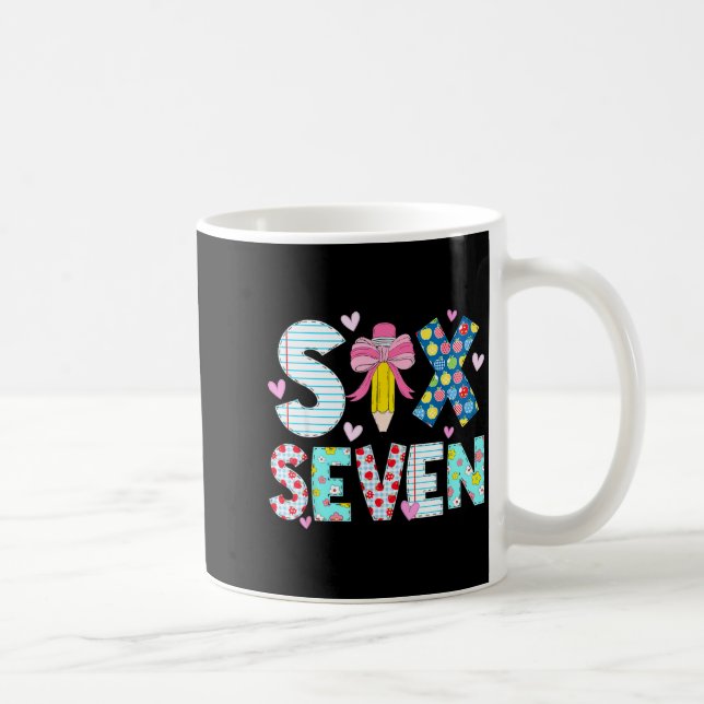 Mug Six Seven Meme 67 Teacher Women Students Kids 6-7  (Droite)
