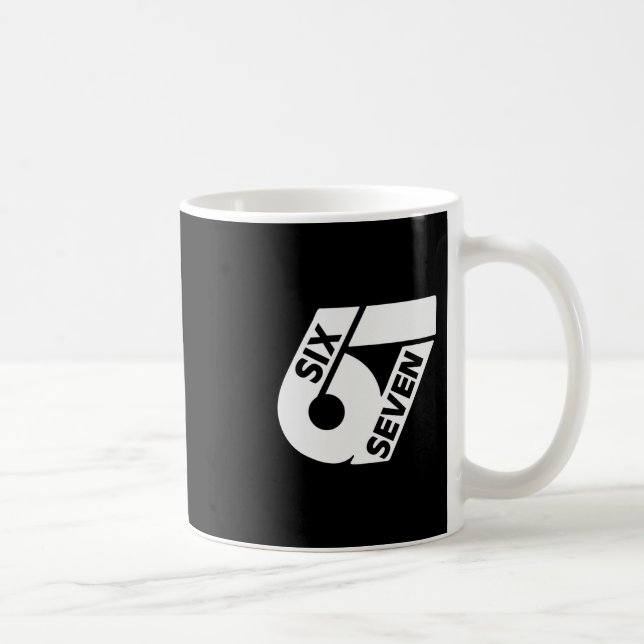 Mug Six Seven Mème Cool 67 Numéro Drôle  (Droite)