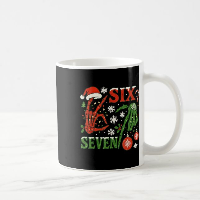 Mug Six Seven Meme Noël 6-7 Noël Squelette Ha (Droite)