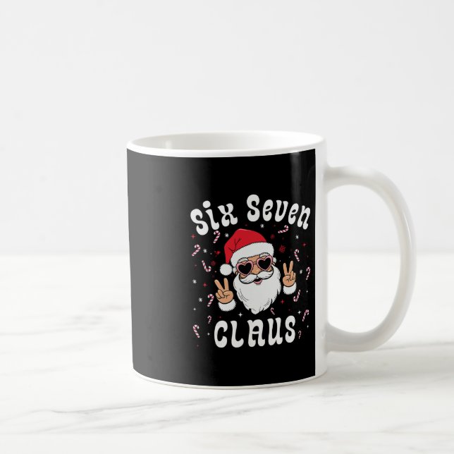 Mug Six Seven Père Noël Drôle 67 Noël Mème Garçons (Droite)