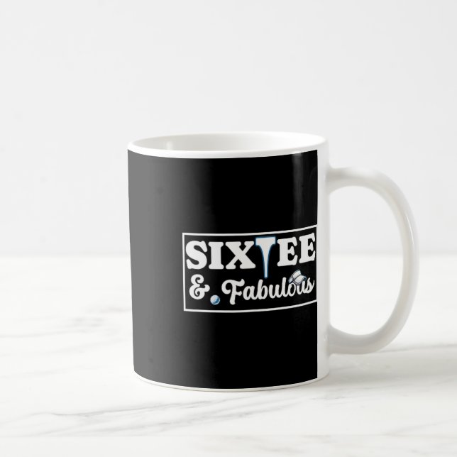 Mug Six Tee Golf Anniversaire 60e anniversaire Femme H (Droite)