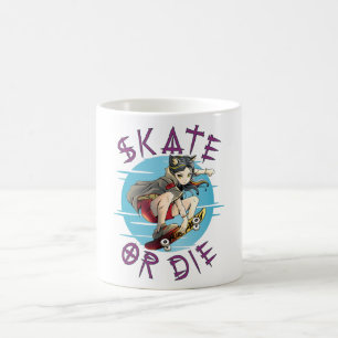 Mug Skate ou die Skateboarder Girl