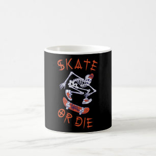 Mug Skate ou die Skeleton Skateboarder