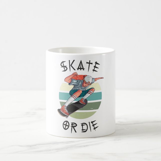 Mug Skate ou meurs Skateboarder Boy (Centre)