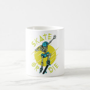 Mug Skate ou meurs Squelette Skateur