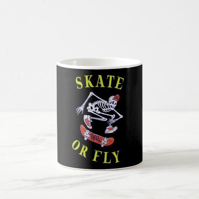 Mug Skate ou volez Skeleton Skateboarder (Centre)