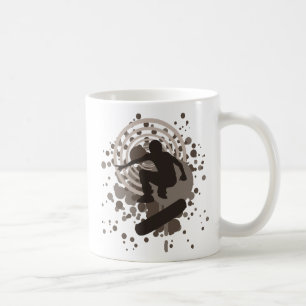 Mug skateboard. bulles.