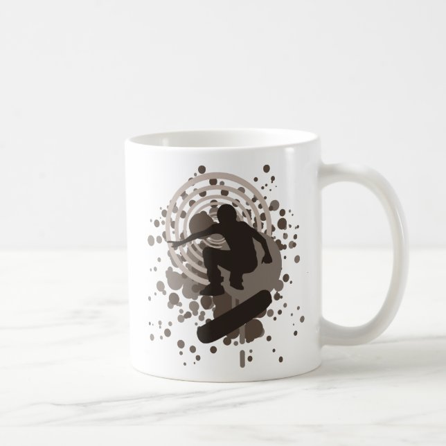 Mug skateboard. bulles. (Droite)