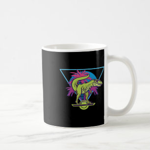 Mug Skateboard Électrique Moderne T-rex Flottant Rétro