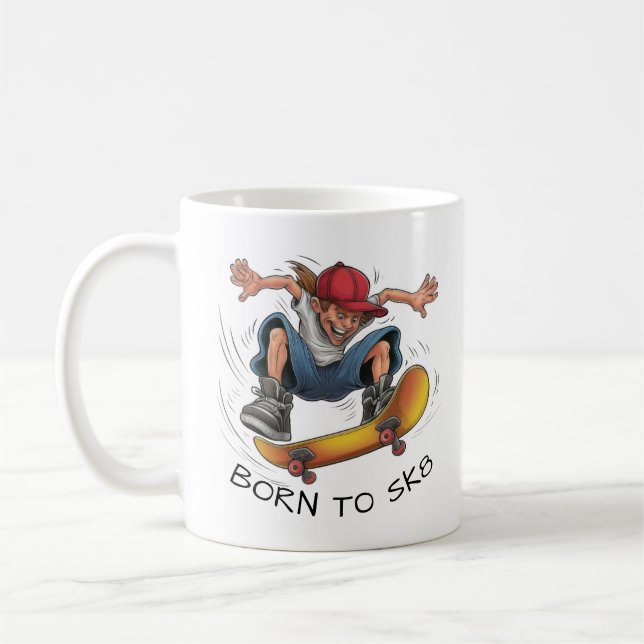 Mug Skater Boy Skateboard (Gauche)