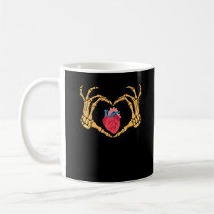 Mug Skeleton Anatomie du coeur de la main Cardiac Cvic