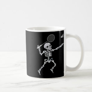 Mug Skeleton Badminton Smash Shuttle Halloween