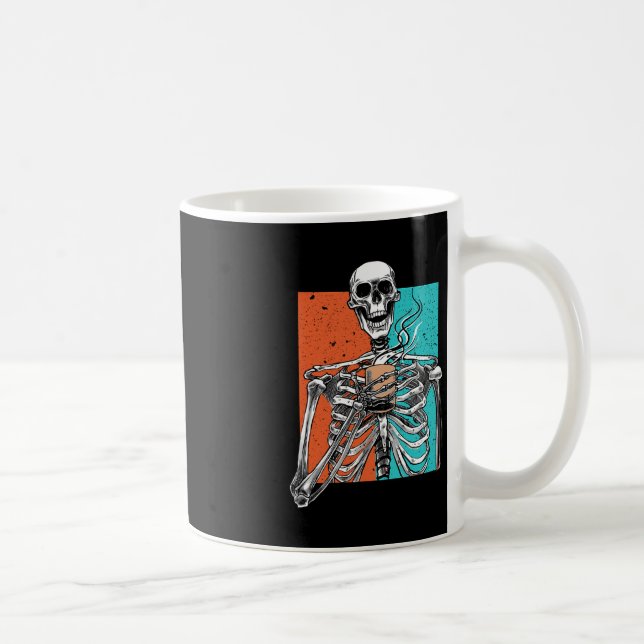 Mug Skeleton Boire Café Lover Drôle Halloween Sku (Droite)