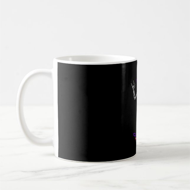 MUG SKELETON DE NOËL SUR SKATEBOARD FUNNY XMAS (Gauche)