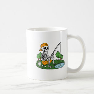 Mug Skeleton Fishing Halloween Poisson Soky Pêcheur Ho