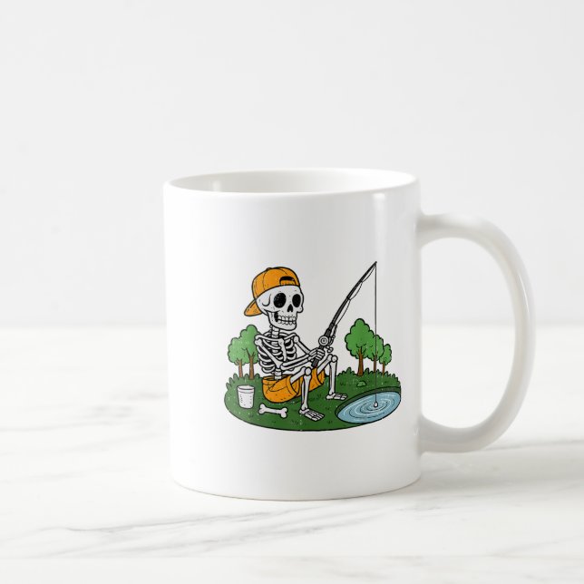 Mug Skeleton Fishing Halloween Poisson Soky Pêcheur Ho (Droite)