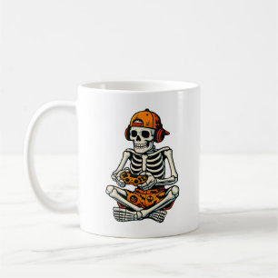 Mug Skeleton Gamer Headphone Funny Halloween Gaming
