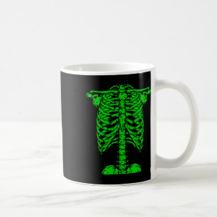 Mug Skeleton Green Rib Cage Costume d'os Halloween Gra