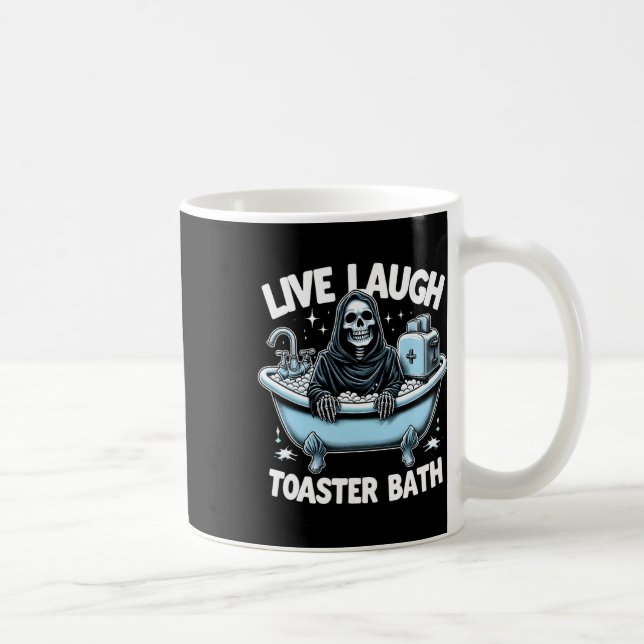 Mug Skeleton Halloween Live Lauder Toaster Bath Design (Droite)
