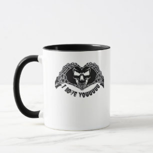 Mug Skeleton Hands Skull, Halloween Design Pour Backgr