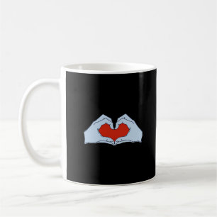 Mug Skeleton Heart Hands Classic & Basic Halloween