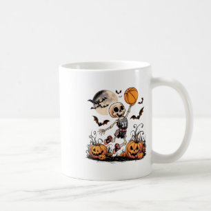Mug Skeleton Jouer Basket Halloween Hommes Garçons Bas